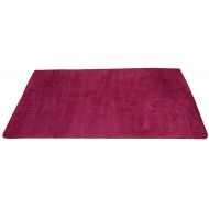 Learning Carpets Solid Cranberry Rectangular Rug, Small510 x 85