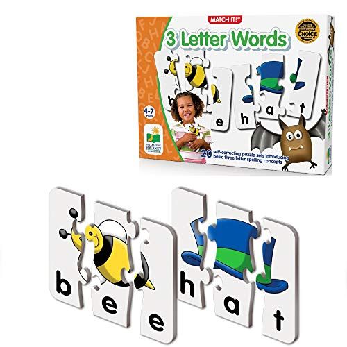  [아마존베스트]The Learning Journey: Match It! - 3 Letter Words -Spelling Puzzles for Kids Ages 3-5, Learn to Read With Preschool Learning Materials and Learning Games - Award Winning Educational