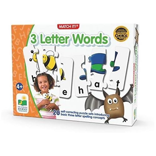  [아마존베스트]The Learning Journey: Match It! - 3 Letter Words -Spelling Puzzles for Kids Ages 3-5, Learn to Read With Preschool Learning Materials and Learning Games - Award Winning Educational