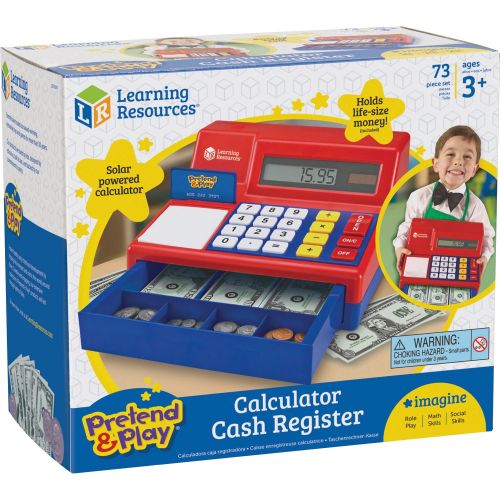  Pretend & Play, LRNLER2629, Pretend CalculatorCash Register, 1 Each