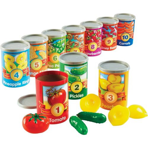  Learning Resources, LRNLER6800, 1-10 Counting Cans Set, 67  Set