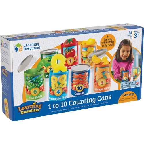  Learning Resources, LRNLER6800, 1-10 Counting Cans Set, 67  Set