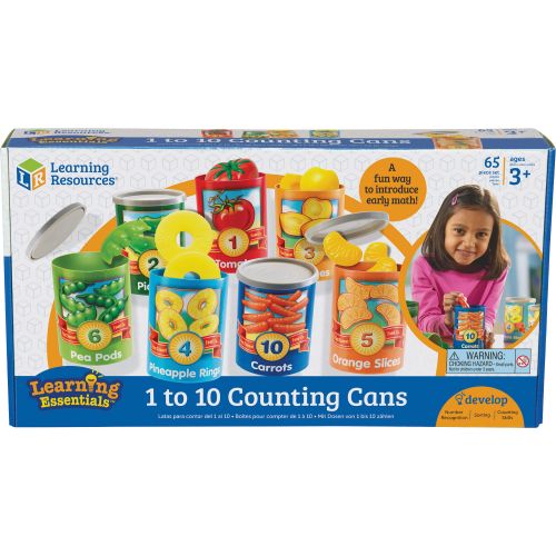  Learning Resources, LRNLER6800, 1-10 Counting Cans Set, 67  Set