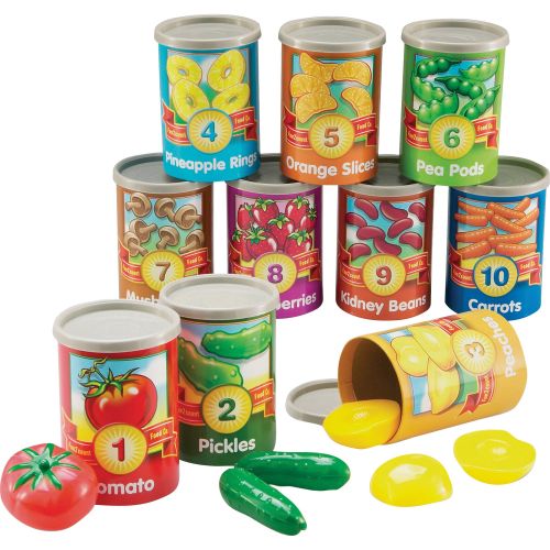  Learning Resources, LRNLER6800, 1-10 Counting Cans Set, 67  Set