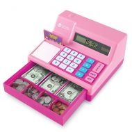 Learning Resources Pretend and Play Calculator Cash Register, Pink