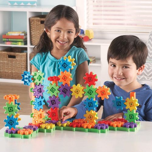  Learning Resources Gears! 100 Piece Deluxe Building Set, Construction Toy, Ages 3+