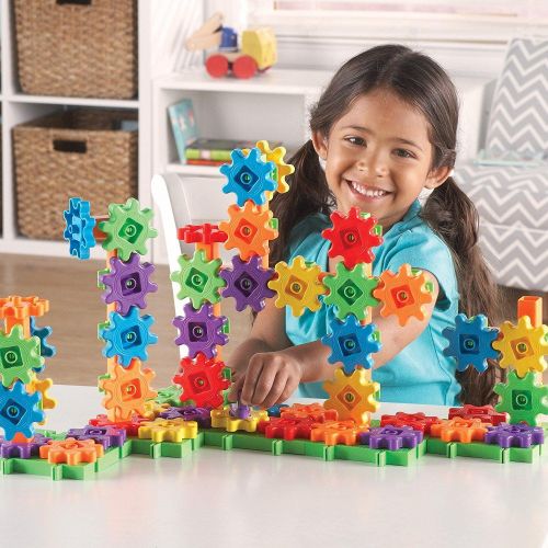  Learning Resources Gears! 100 Piece Deluxe Building Set, Construction Toy, Ages 3+