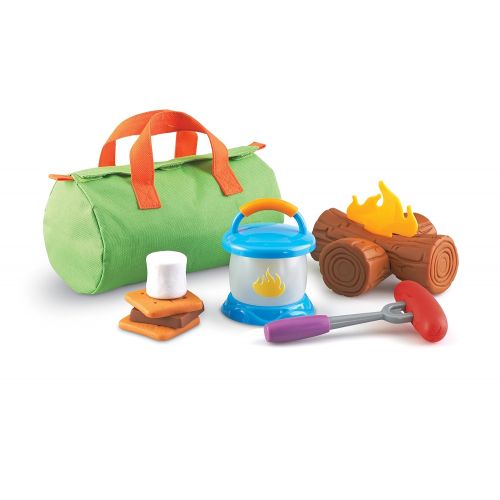  Learning Resources New Sprouts Camp Out!, Camping and Campfire Toy, 11 Pieces, Ages 2+
