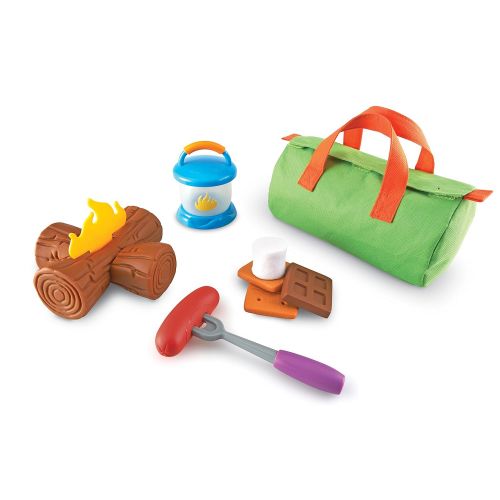  Learning Resources New Sprouts Camp Out!, Camping and Campfire Toy, 11 Pieces, Ages 2+