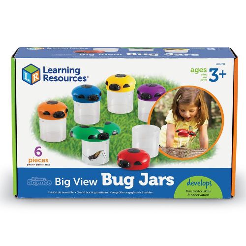  Learning Resources Big View Bug Jar, Set of 6