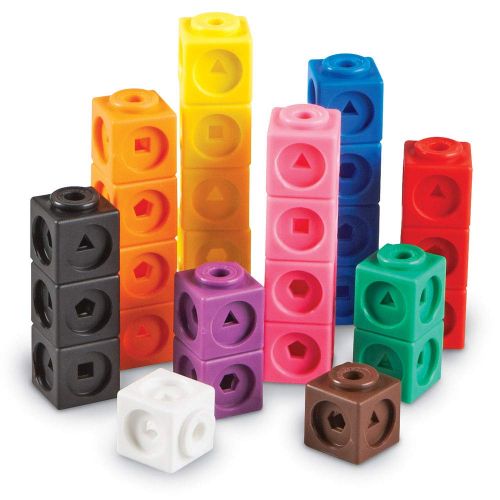  Learning Resources Mathlink Cubes, Educational Counting Toy, Early Math Skills, Set of 100 Cubes