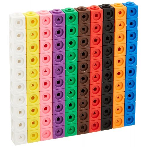  Learning Resources Mathlink Cubes, Educational Counting Toy, Early Math Skills, Set of 100 Cubes