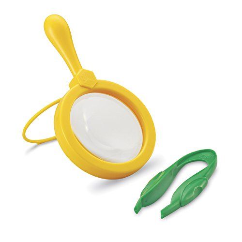  Learning Resources Magnifier & Tweezers, Fine Motor Toy, Easy Grip, Ages 3+