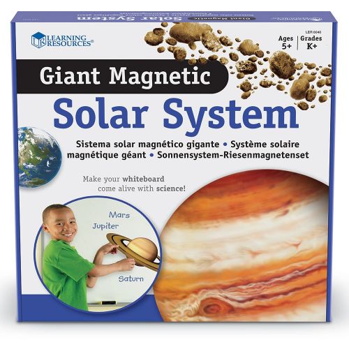  Learning Resources Giant Magnetic Solar System, Whiteboard Display, 13 Piece Set, Ages 5+