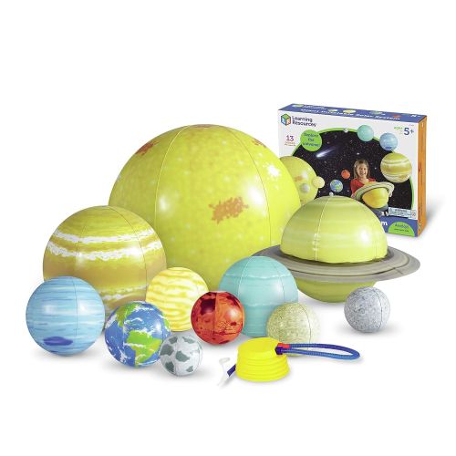  Learning Resources Giant Inflatable Solar System, 12 Pieces, 8 Planets, Grades K+/Ages 5+