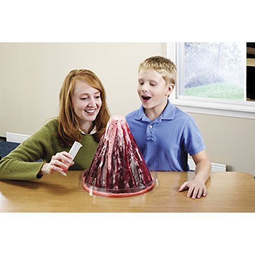  Learning Resources Erupting Volcano Model, Fun Science Learning, Cross-Section Model with Foaming Lava, Ages 6+