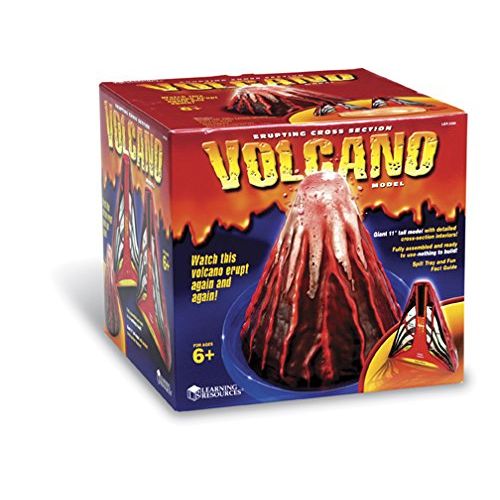  Learning Resources Erupting Volcano Model, Fun Science Learning, Cross-Section Model with Foaming Lava, Ages 6+