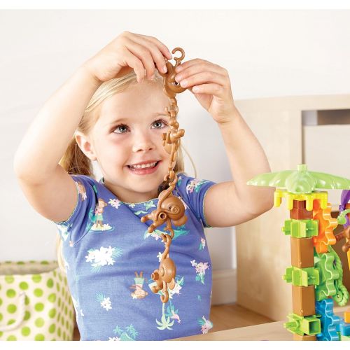  Learning Resources Gears! Gears! Gears! Movin Monkeys Building Play Set, 103 Pieces