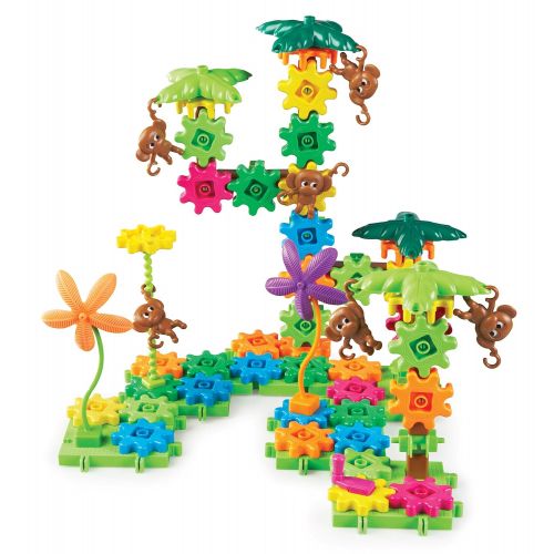  Learning Resources Gears! Gears! Gears! Movin Monkeys Building Play Set, 103 Pieces