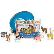 [아마존베스트]Learning Resources Farm Animal Counters, 10 Different Animals, Set of 60, Ages 3+