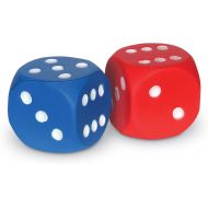 Learning Resources Foam Dice: Dot Dice, Red and Blue 6-Sided Foam Dice, Early Math Skills, Set of 2, Grades PreK+, Ages 3+