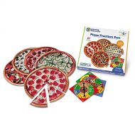 Learning Resources Pizza Fraction Fun Game, 13 Fraction Pizzas, 16 Piece Game, Ages 6+,Multi Color