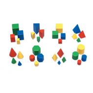 Learning Resources Mini GeoSolids, Homeschool, Colorful Plastic Geometric Shapes, Teacher Accessories, 32 Pieces, Grades K+, Ages 5+