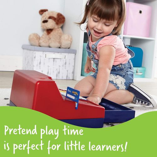  Learning Resources Pretend & Play Calculator Cash Register, Classic Counting Toy, Kids Cash Register,73 Pieces, Ages 3+