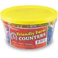 Learning Resources Friendly Farm Animal Counters, Educational Counting and Sorting Toy, 72 pieces