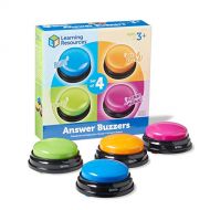 [아마존베스트]Learning Resources Answer Buzzers, Set of 4 Assorted Colored Buzzers, Game Show Buzzers, 3-1/2in, Multicolor, Ages 3+