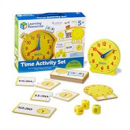 [아마존베스트]Learning Resources Time Activity Set, Homeschool, Analog Clock, Tactile Learning, 41 Pieces, Ages 5+