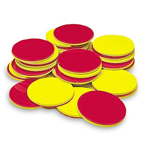  [아마존베스트]Learning Resources Two-Color Counters, Red/Yellow, Educational Counting, Sorting, Patterning, and Probability Activities, Set of 200, Grades K+, Ages 5+