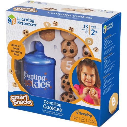  [아마존베스트]Learning Resources Smart Counting Cookies, Counting, Sorting, 13 Piece Set, Ages 2+