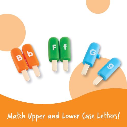  [아마존베스트]Learning Resources Smart Snacks Alpha Pops, Alphabet Matching & Fine Motor Skills Toy, Letters, 26 Double Sided Pieces, Ages 2+