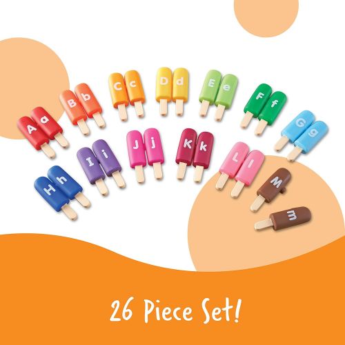  [아마존베스트]Learning Resources Smart Snacks Alpha Pops, Alphabet Matching & Fine Motor Skills Toy, Letters, 26 Double Sided Pieces, Ages 2+