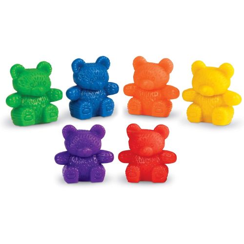  [아마존베스트]Learning Resources Baby Bear Counters, 6 colors, Set of 102