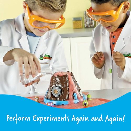  [아마존베스트]Learning Resources Beaker Creatures Bubbling Volcano Reactor, Preschool Science, Homeschool, STEM, Includes 5 Science Experiments, Easter Gifts for Kids, Easter Toy, 6 Pieces, Ages