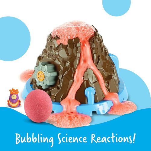  [아마존베스트]Learning Resources Beaker Creatures Bubbling Volcano Reactor, Preschool Science, Homeschool, STEM, Includes 5 Science Experiments, Easter Gifts for Kids, Easter Toy, 6 Pieces, Ages