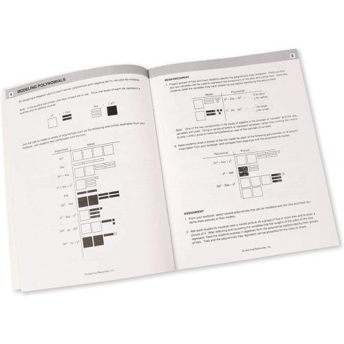  Learning Resources Algebra Tile Class Set