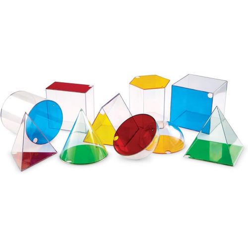  Learning Resources Giant GeoSolids, Large Plastic Shapes