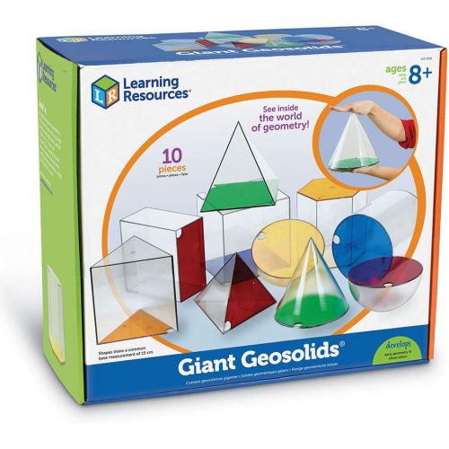  Learning Resources Giant GeoSolids, Large Plastic Shapes