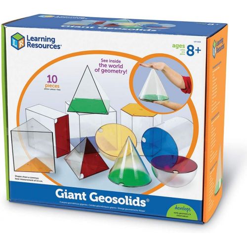  Learning Resources Giant GeoSolids, Large Plastic Shapes