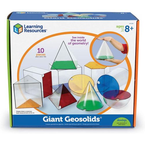  Learning Resources Giant GeoSolids, Large Plastic Shapes