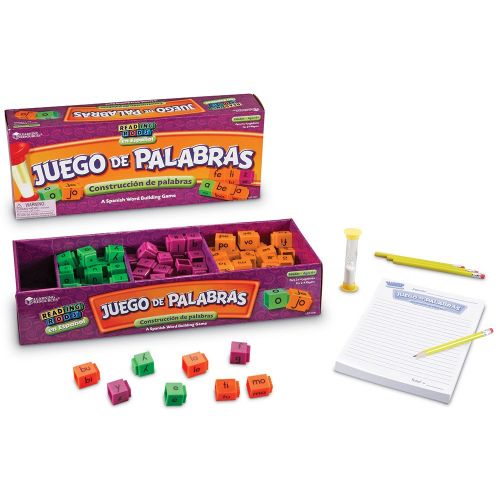  Learning Resources Juego de Palabras Spanish Reading Rods Word Game