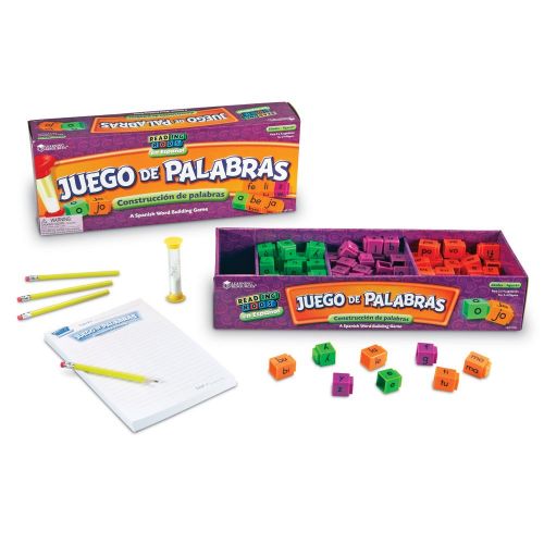  Learning Resources Juego de Palabras Spanish Reading Rods Word Game