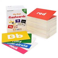 [아마존베스트]Learnworx My First Flash Cards for Toddlers - 101 Cards - 202 Sides - Learn Shapes, Numbers, Colors, Body Parts, Counting, Letters & More - Great Value, Fun Learning and Educational Flashcar