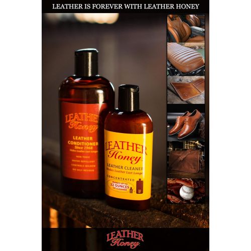  Leather Honey Leather Conditioner, Best Leather Conditioner Since 1968. for Use on Leather Apparel, Furniture, Auto Interiors, Shoes, Bags and Accessories. Non-Toxic and Made in Th