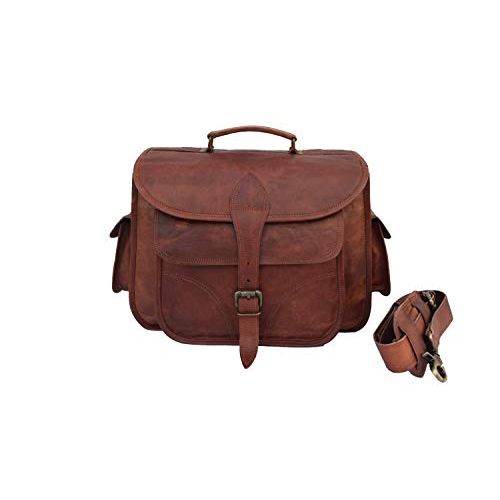  Leather castle Vintage Leather DSLR Camera Bag Fits Sony Nikon Canon Olympus SLR & Its lenses Satchel Messenger Bag Unisex