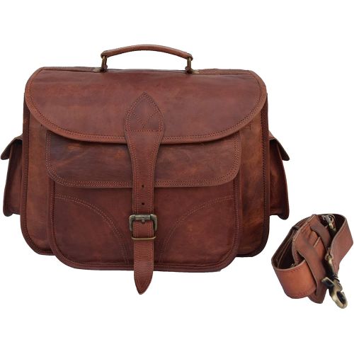  Leather castle Vintage Leather DSLR Camera Bag Fits Sony Nikon Canon Olympus SLR & Its lenses Satchel Messenger Bag Unisex