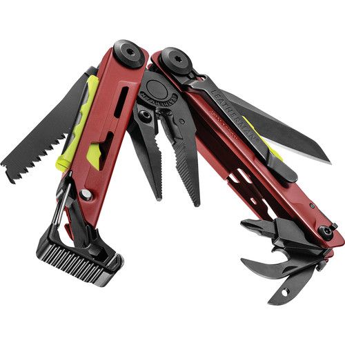 레더맨 Leatherman Signal Multi-Tool with Black Nylon Sheath?(Crimson, Clamshell Packaging)